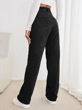 High Waisted Straight Leg Jeans